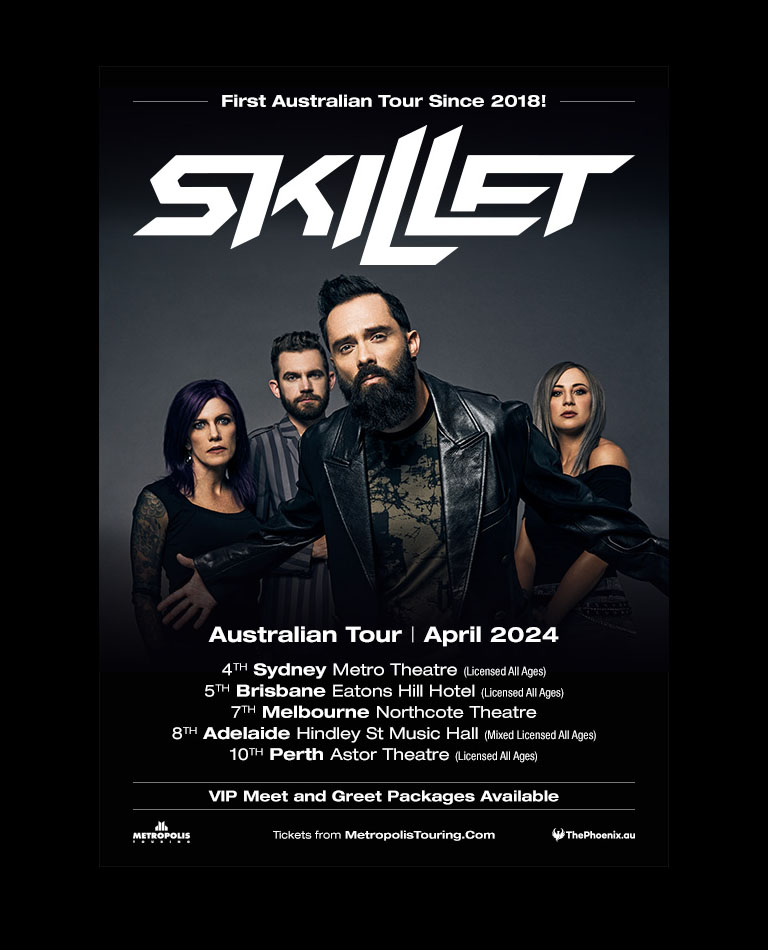 Skillet Australian Tour Poster 2024